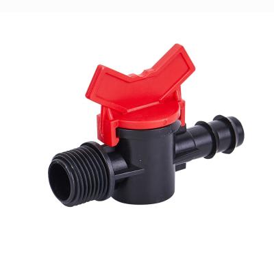 China High quality PE or PVC pipe china factory accesorios para cita de goteo irrigation conectar mini valve with double burrs for PE pipe for sale