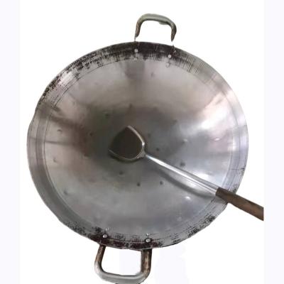 China General use for sale Chinese commercial gas and induction cooker induction wok stainless steel non-stick cooking wok for sale