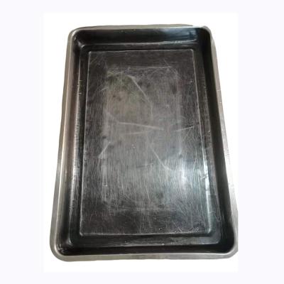 China Wholesale Durable Stainless Steel Plates Rectangular Square Serving Tray Viable For Food for sale