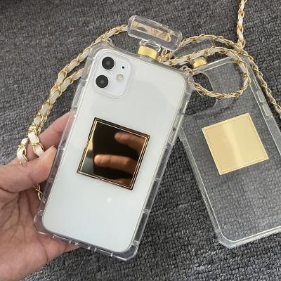 China Style shockproof luxury perfume bottles design case for apple iphone 13 12 11 promax woman phone bags for max xs xr phone cover for sale