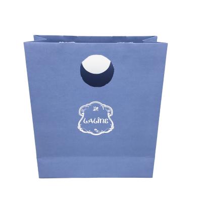 China Wholesale Recyclable Gold Luxury Custom Paper Gift Bags Logo With Die Cut Handle for sale