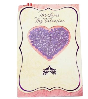 China Europe and America hot sale Saint Valentine's Day happy wedding greeting card with envelop for sale