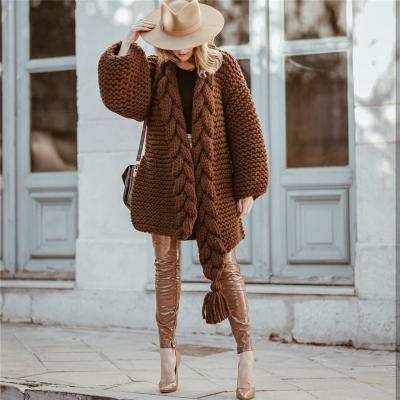 China parride fringed cardigan knitted sweater factory OEM custom women handmade crochet tassel cardigan for sale