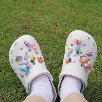 China CUSHIONING New Arrival Shoe Decorations Shoe Charms Designer Pieces Pearl Diamond Gems Jelly Love Pear Shoe Decoration Accessories for sale