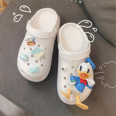 China CUSHIONING 2021 New Hot Selling Badge Hole Shoes Shape Non-slip Beach Shoes Eva Sandals Clogs for sale