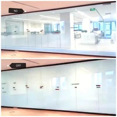 China Hotel Laminated Darkening Glass Privacy To Protect Switchable PDLC Glass for sale