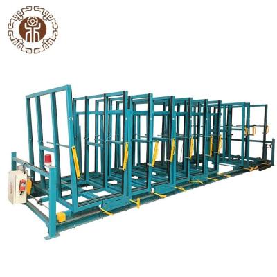 China Auto& Manual Glass System Removable Storage Glass Racking Shelf for sale