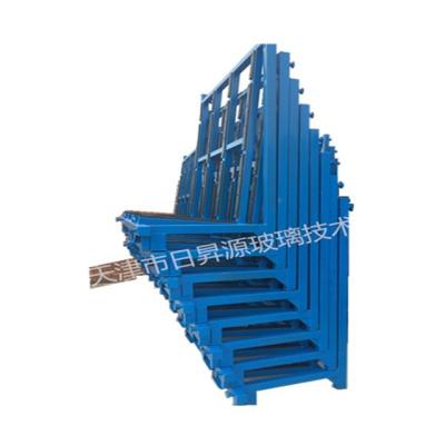 China Auto& professional and good quality manual L-shape glass storage rack and frame for sale