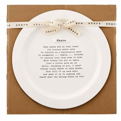 China Viable Custom Italian White Royal Dinner Porcelain Fine Ceramic Dish With Verdict for sale