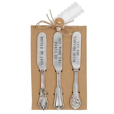 China Sustainable Thanksgiving Spreader Set Dinnerware Zinc Alloy Silver Plated Flatware Silver Plated Knife Table Classic for sale