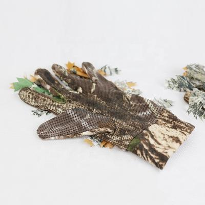 China Waterloof/Comfort Cotton 3d Wholesale Leafy Camouflage Hunting Glove Makers for sale