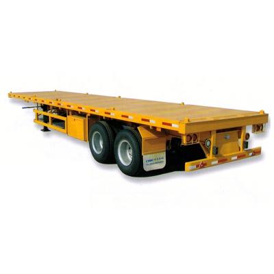 China Truck Trailer 2 Axle Semi Trailer For Sale in Africa Skeleton Container Semi Trailer for sale