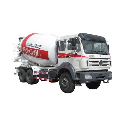 China Construction Material Stores New 8 Cubic Meters Self Loading Beiben 6X4 Concrete Mixer Truck for sale