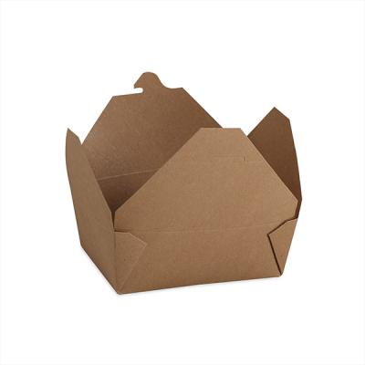 China To-Go-Taiwan 45oz Disposable Custom Logo Food Container Paper Disposable Paper Box for sale