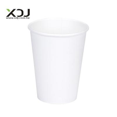 China Taiwan Disposable Custom Logo Single Wall Paper Coffee Cup 12 Ounce 90mm for sale