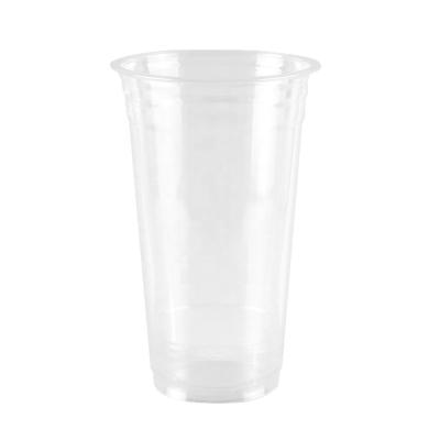 China Disposable Clear Recyclable Transparent PET Taiwan Plastic Cup With Lid Wholesale Disposable Transparent PET Clear Cup for sale