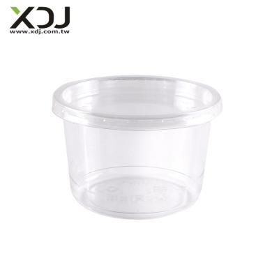 China Taiwan Sustainable 16 Oz 117 Mm Disposable Clear PET Cup For Food Container for sale