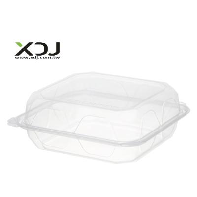 China Recycled Materials Taiwan Clear PET Bread Cake Container Packaging Disposable Takeaway Plastic Box for sale