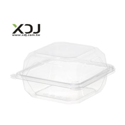 China Recycled Materials Taiwan Clear PET Bread Cake Container Packaging Disposable Takeaway Plastic Box for sale