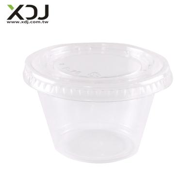 China Taiwan 4oz Disposable Plastic Party Cups Viable Clear Plastic Sauce Cup for sale