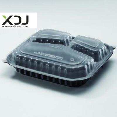 China Recycled Materials Taiwan Microwavable Container With Clear Lid for sale