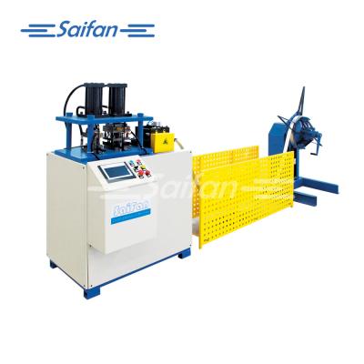 China machinery & Semi Automatic Hardware Easy Operate Double Hole Steel Strip Machine for sale