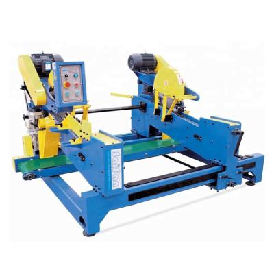 China Woodworking Horizontal Wooden Pallet Double End Cut Balance Saw Machine for sale