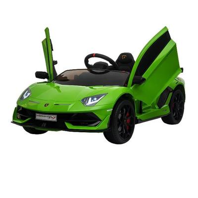 China Ride on Remote Control Toy 2022 Lamborghini SVJ Two Seat Kids Licensed Electric Car 12V7A for sale