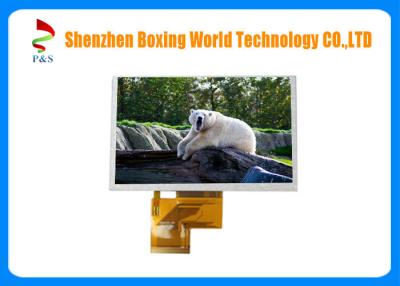 China 5 Inch Capacitive TFT LCD Touch Screen 800 * 480 Resolution 450 Brightness for sale