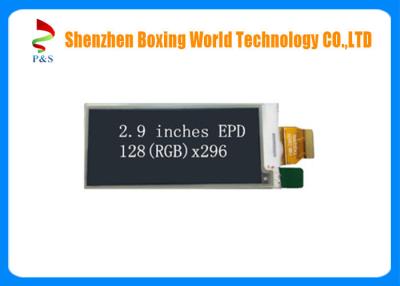 China Color E Paper Display 2.9 - Inch 128 X 296 P Pure Reflective Mode SPI Interface for sale