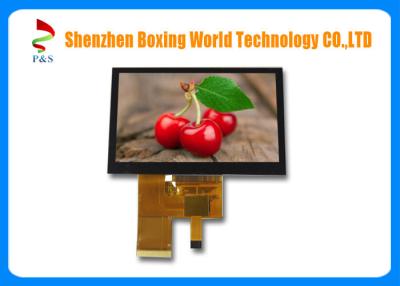 China 4.3-inch TFT LCD touch Screen with PCAP, 40 pins RGB interface, 450 nits, 480*272 resolution, 16.7M color for sale