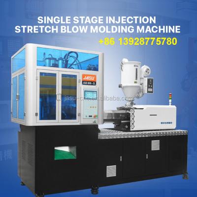 China Canton jasu pet single stage VERTICAL stretch blow molding machine for no smell plastic material non-toxic food grade for sale