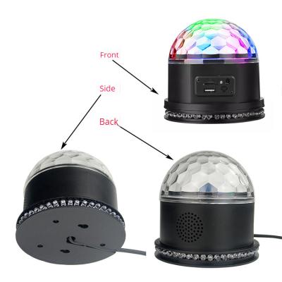 China New six-color LED six-color mp3 ball stage light guide KTV voice control projection effect magic crystal lamp factory direct sales ES-01M for sale