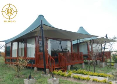 중국 Prefab Tent house 5X5 Meters Safari Glamping Canvas Tents For Outdoor Adventure 판매용