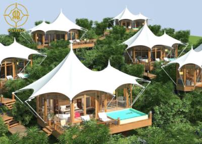 중국 UV Protected Weatherproof Luxury Resort Tent with 1 Door 판매용