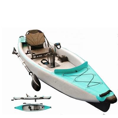 China 0.9mm pvc factory custom canoes plastic kayak made in china for fishing and recreation for sale