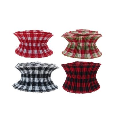 China Rose Christmas Tree Ribbon Christmas Tree Craft Supplies Swirl Ribbon Buffalo Check Plaid Decoration Ribbons Cable Merry Christmas for sale