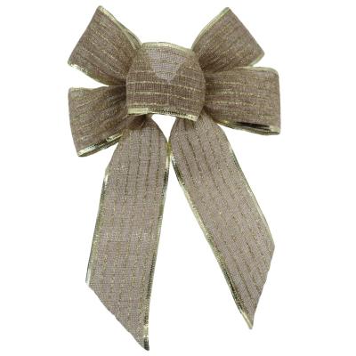 China Rose Christmas Tree Ribbon Navidad Christmas Decor Bars Burlap Ribbon Hangers Christmas Decoration Suppliers for sale