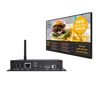 China Digital menu board digital menu board media player box with digital signage content management software for sale