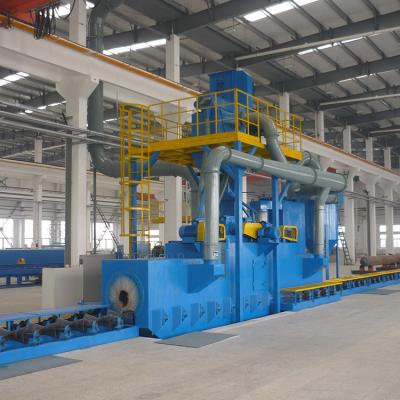 China H Beam Gas Cylinder Cylinder External Wall Shot Blasting New CNG Outdoor Cleaning Machine for sale