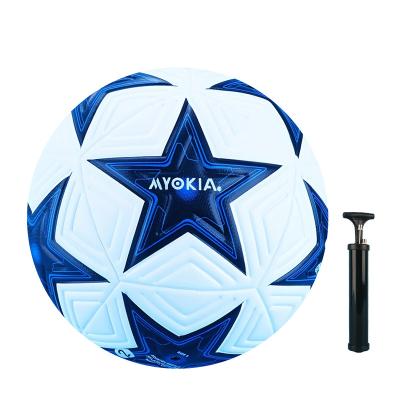 China Official Custom Colored Soccer Ball Wholesale Price Christmas Soccer Football Traning Size Thermal Binding for sale