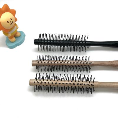 China Comfortable Professional Hair Brush Roll Sweep Round Hair Salon Wavy Curly Comb Long Handle Hair Brush for sale