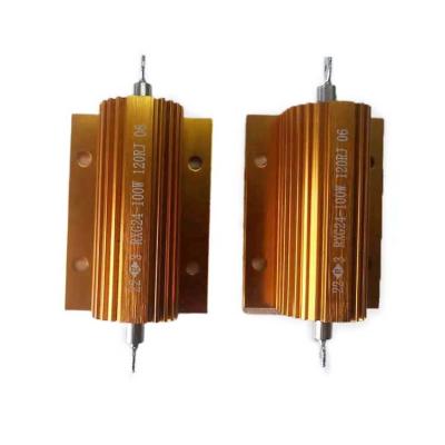 China Suitable for installation on RX24L radiators RXG24 (L) aluminum housing type power wirewound resistors suitable for installation on radiators for sale