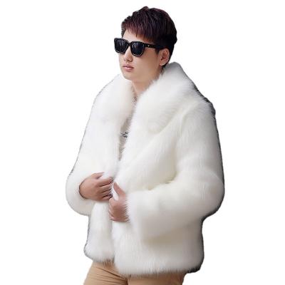 China All-in-one Korean Version of New Viable Fur Men's Faux Fox Fur Mink Coat Thickened Winter Lapel Fur Coat for sale