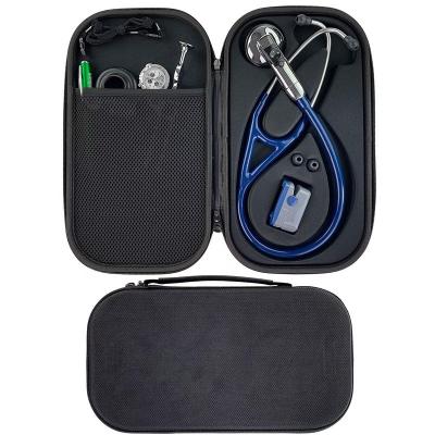 China EVA+Fabric Eva Storage Holder Medical Carrying Personalized Custom OEM Black Stethoscope Case for sale