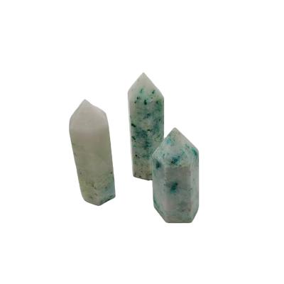 China Europe Crystal Crafts Phenix Stone Natural Chrysocolla Crystal Point Fynchenite Tower for superior love&roses souvenirs for sale