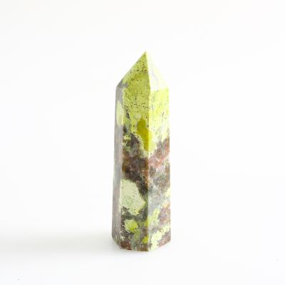 China High Quality Point Mica Crystal Quartz Healing Tower Yellow Magic Wand From Europe Crystal Crafts Yellow Mica Crystal for sale