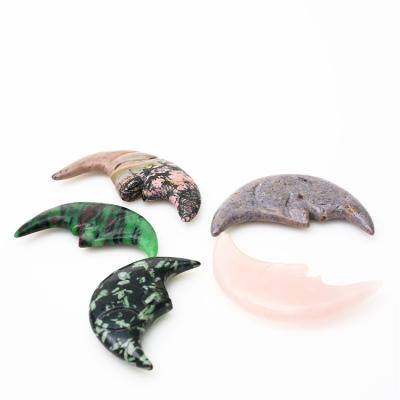 China China Best Selling New Product High Quality Natural Crystal Moon Shaped Crystal Carving Multi Color for sale