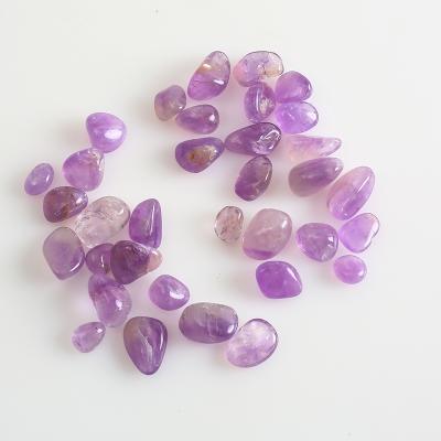 China Europe Amethyst Loose Natural Gravel Tumbled Stone Stone Crystal Tumbled Stone Healing Crystals for sale