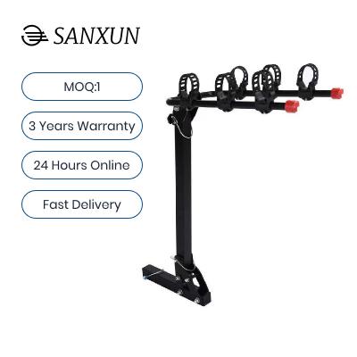 China Steel Car Bike Bicycle Rack Carrier Hitch Mounted Platform Mountain Bike Rack for sale